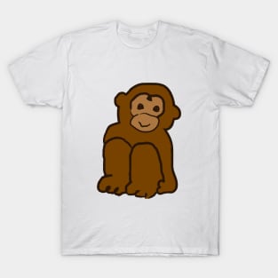 Cute monkey alone T-Shirt